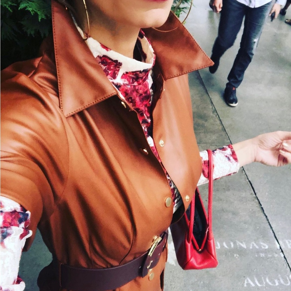 Zara Faux Leather Dress